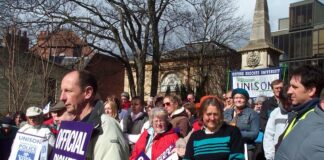 Government facing rift with unions