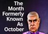 The month formerly known as October