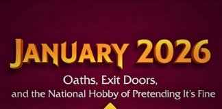 January 2026: Oaths, Exit Doors, and the National Hobby of Pretending It’s Fine